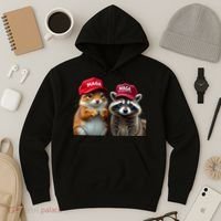 Social Media Star Peanut The Squirrel & Fred The Raccoon Hoodie thumb 3