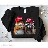 Social Media Star Peanut The Squirrel & Fred The Raccoon Sweatshirt thumb 2