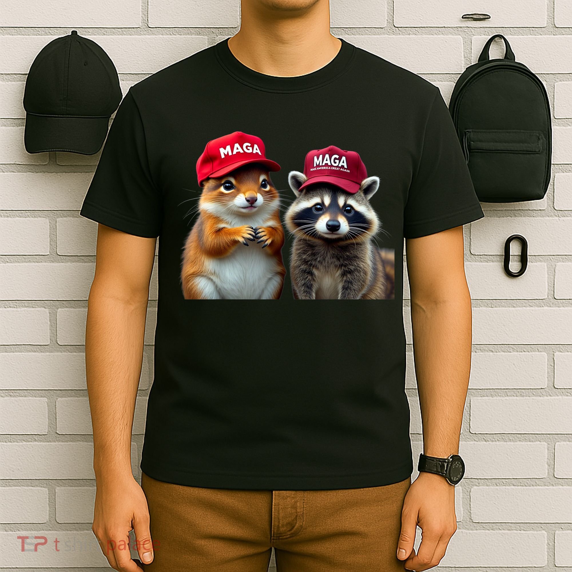Social Media Star Peanut The Squirrel & Fred The Raccoon T-Shirt