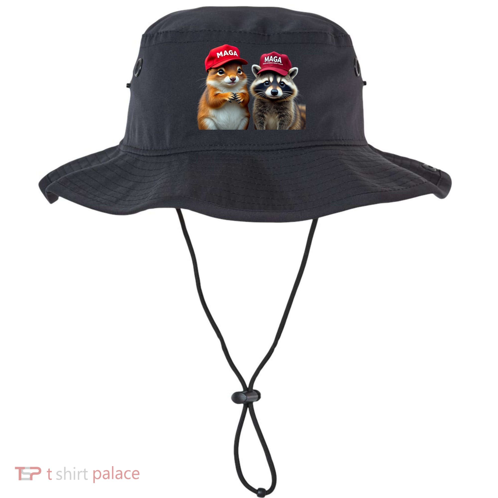 Social Media Star Peanut The Squirrel & Fred The Raccoon Bucket Hat