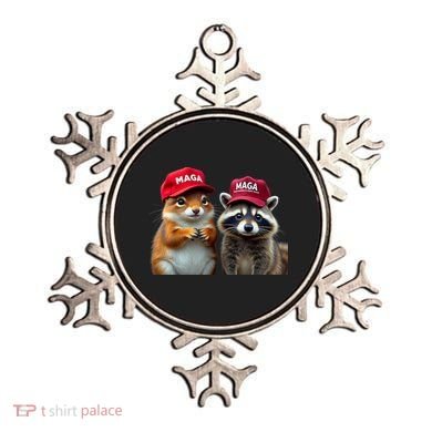 Social Media Star Peanut The Squirrel & Fred The Raccoon Ornament