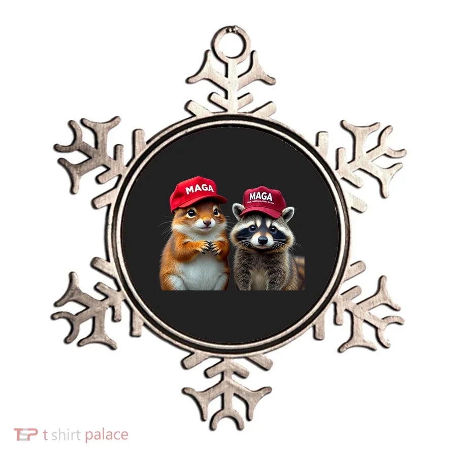 Social Media Star Peanut The Squirrel & Fred The Raccoon Ornament