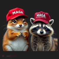 Social Media Star Peanut The Squirrel & Fred The Raccoon Hat thumb 2