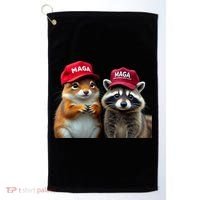 Social Media Star Peanut The Squirrel & Fred The Raccoon Golf Towel thumb 0