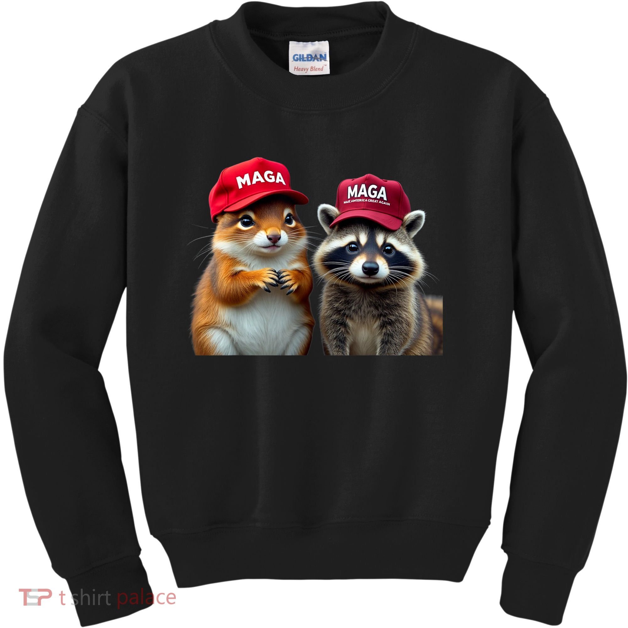 Social Media Star Peanut The Squirrel & Fred The Raccoon Kids Sweatshirt