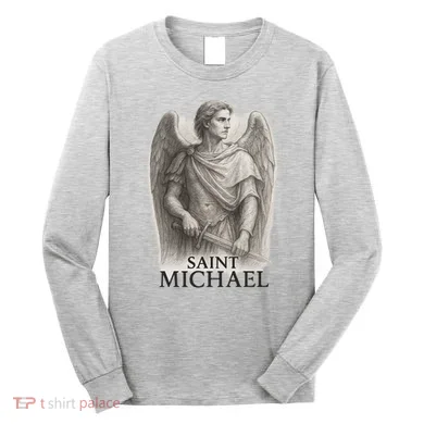 Saint Michael Sketch Long Sleeve Shirt