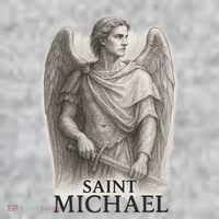 Saint Michael Sketch Kids Sweatshirt thumb 2