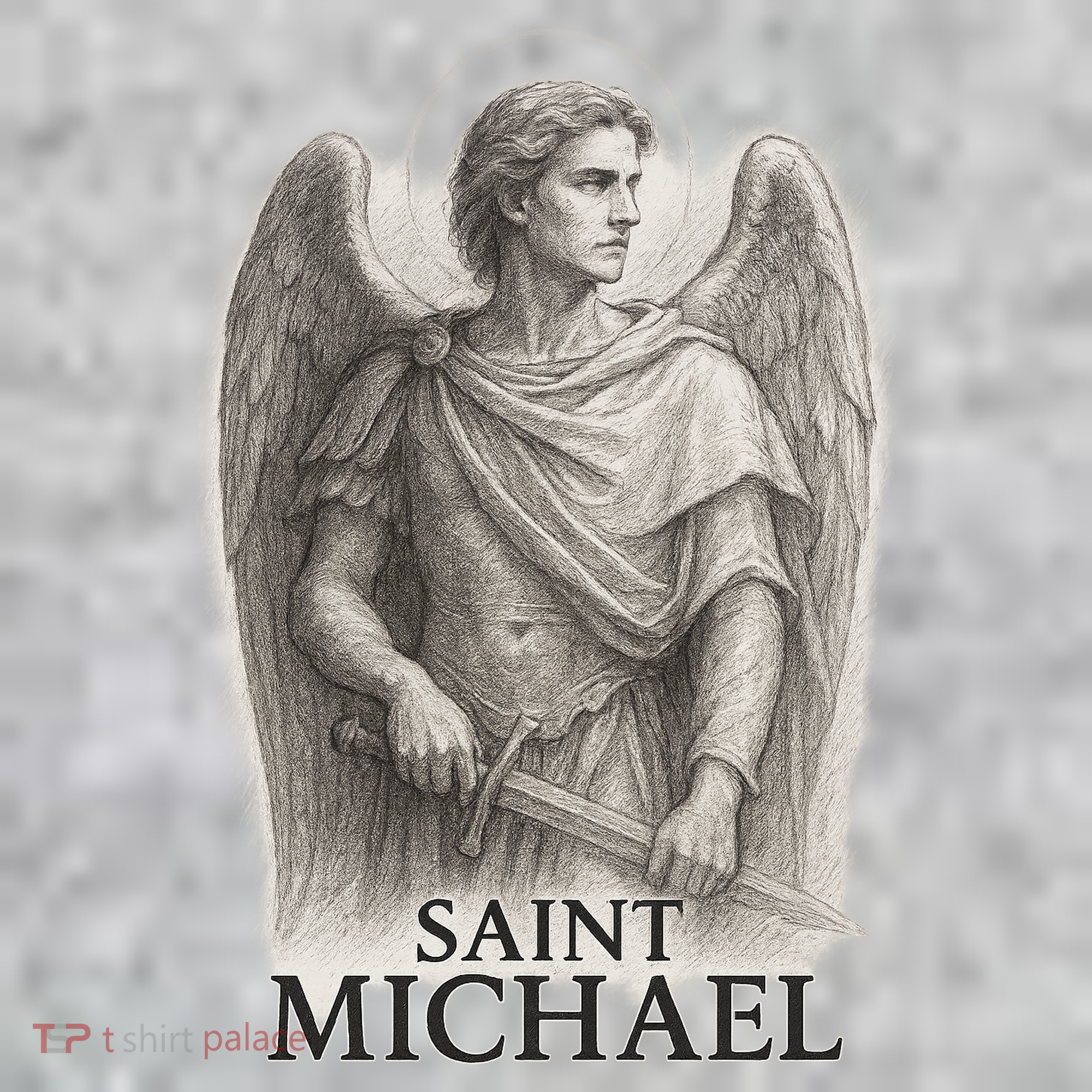 Saint Michael Sketch Kids Sweatshirt