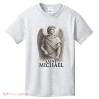 Saint Michael Sketch Kids T-Shirt thumb 0