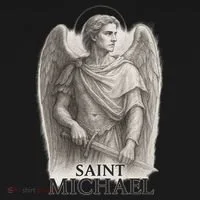 Saint Michael Sketch Doggie Tank thumb 4
