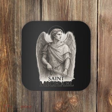 Saint Michael Sketch Coaster