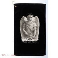 Saint Michael Sketch Golf Towel thumb 0