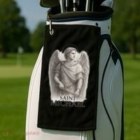 Saint Michael Sketch Golf Towel thumb 2