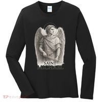 Saint Michael Sketch Women's Long Sleeve Shirt thumb 0
