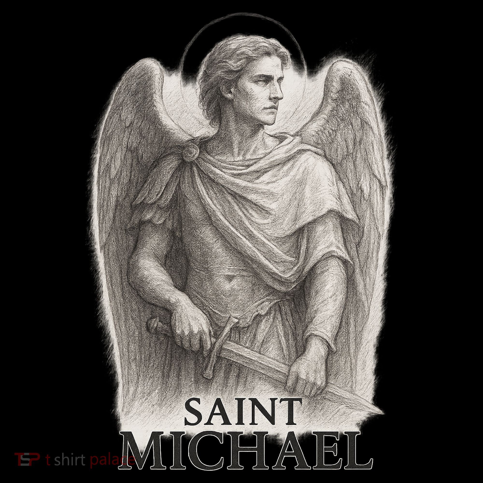 Saint Michael Sketch Women's Long Sleeve Shirt