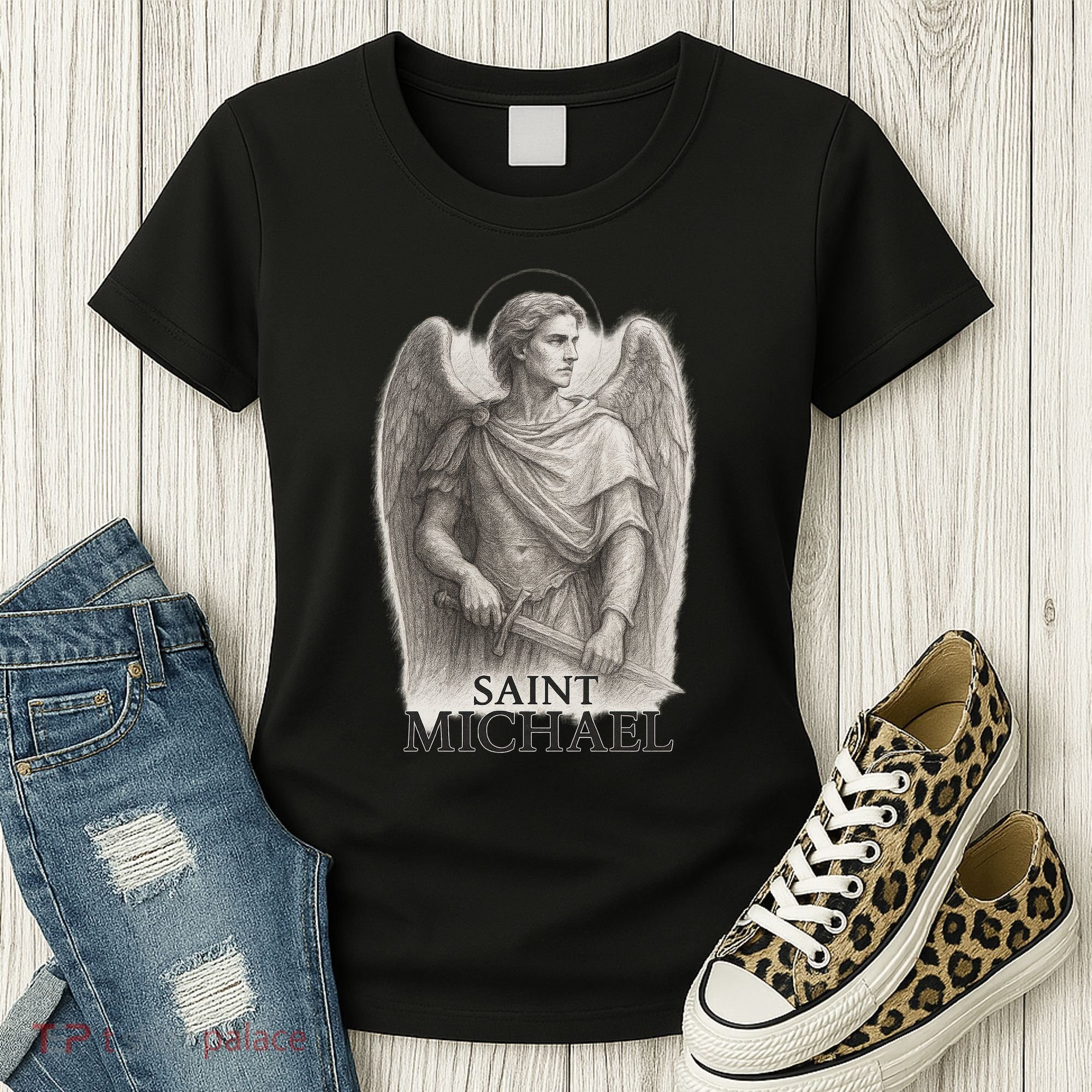 Saint Michael Sketch Women's T-Shirt