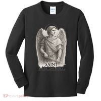 Saint Michael Sketch Kids Long Sleeve Shirt thumb 0