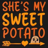 Shes My Sweet Potato I Yam Set Thanksgiving Couples Matching Backpack thumb 2