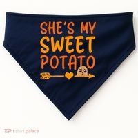 Shes My Sweet Potato I Yam Set Thanksgiving Couples Matching USA-Made Doggie Bandana thumb 0