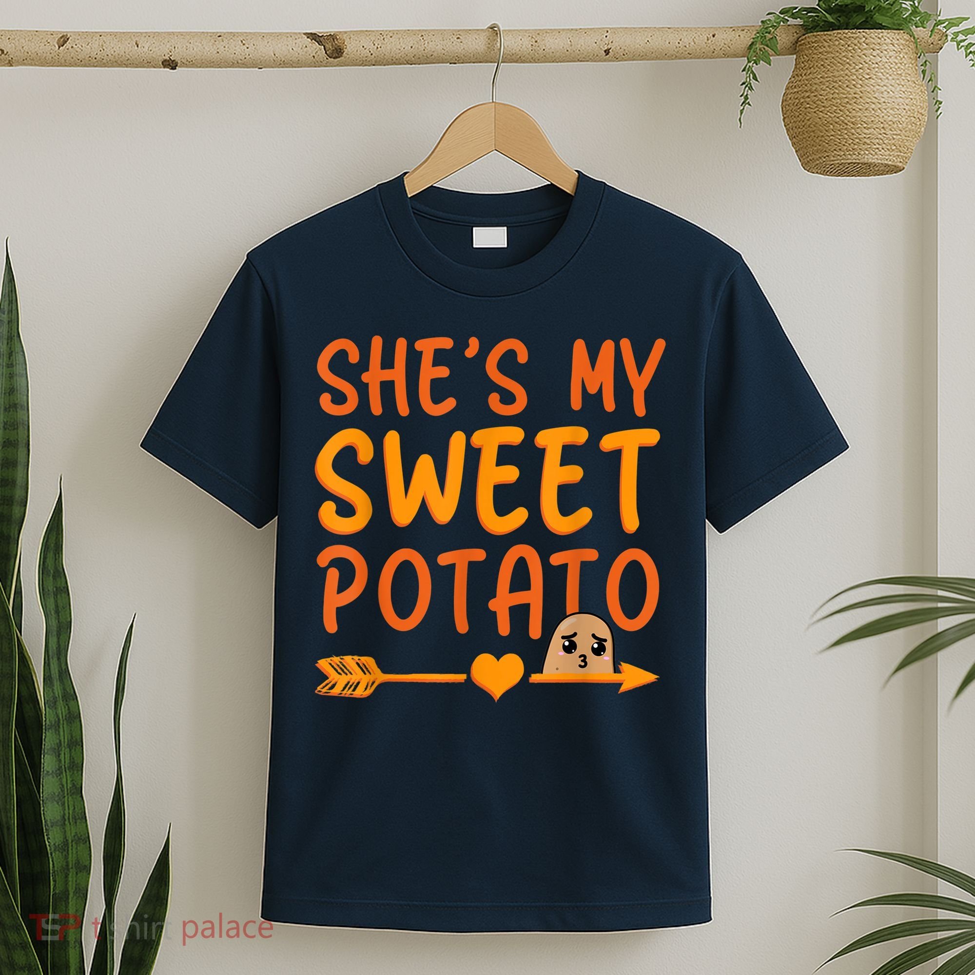 Shes My Sweet Potato I Yam Set Thanksgiving Couples Matching T-Shirt