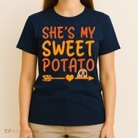 Shes My Sweet Potato I Yam Set Thanksgiving Couples Matching T-Shirt thumb 4