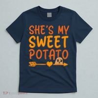 Shes My Sweet Potato I Yam Set Thanksgiving Couples Matching T-Shirt thumb 5