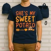 Shes My Sweet Potato I Yam Set Thanksgiving Couples Matching T-Shirt thumb 6