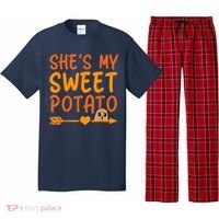 Shes My Sweet Potato I Yam Set Thanksgiving Couples Matching Pajama Set thumb 0