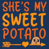 Shes My Sweet Potato I Yam Set Thanksgiving Couples Matching Women's Hoodie thumb 2