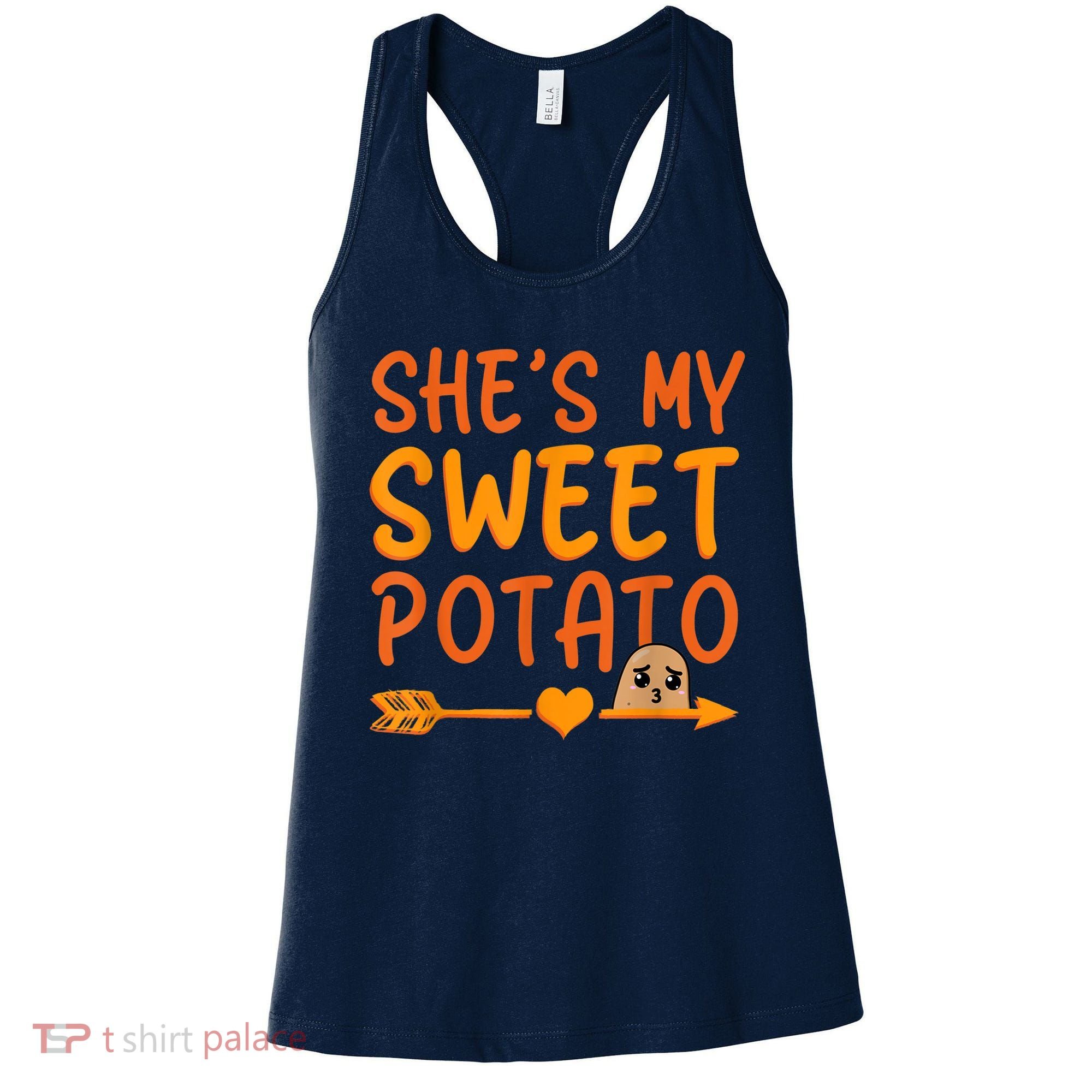 Shes My Sweet Potato I Yam Set Thanksgiving Couples Matching Women's Tank Top