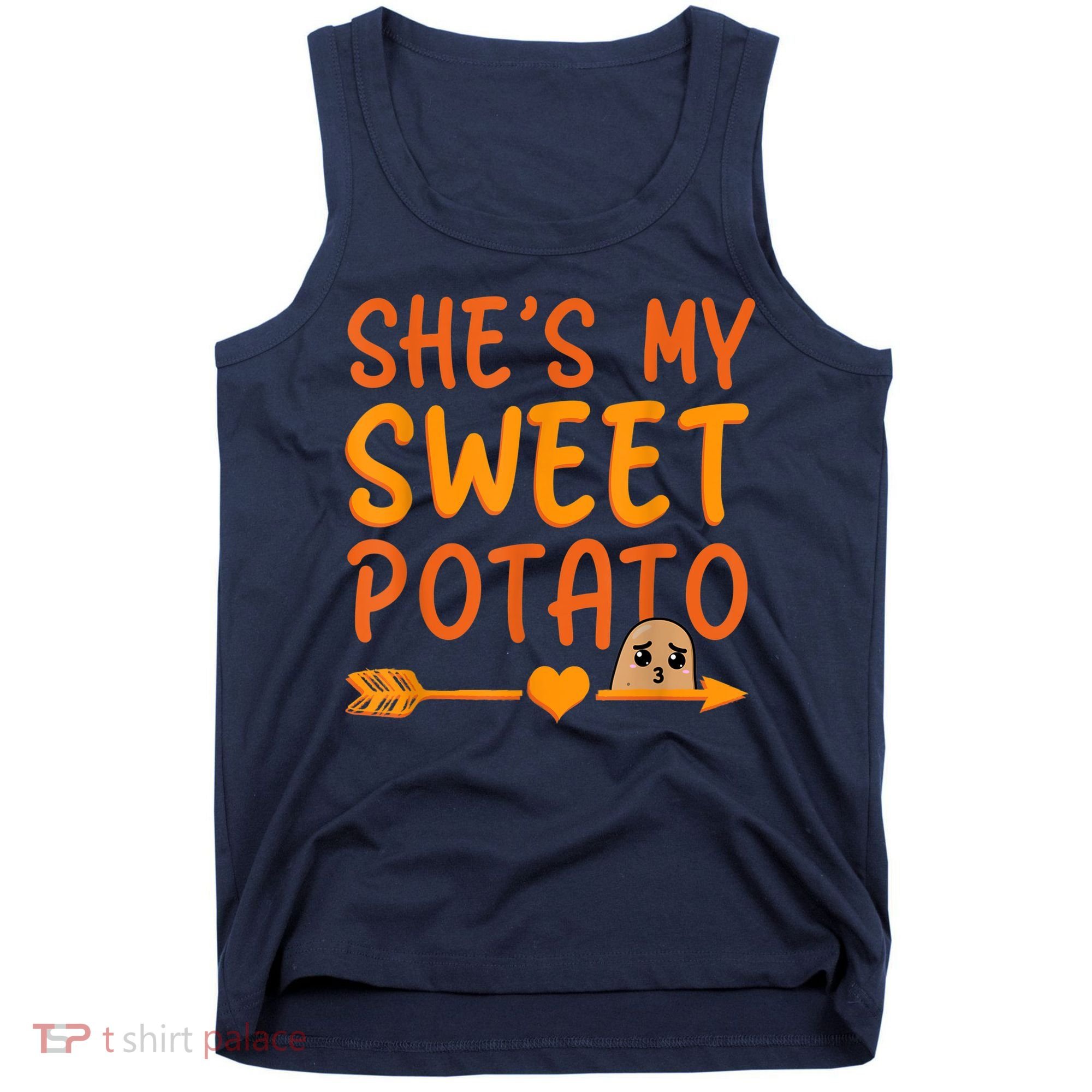 Shes My Sweet Potato I Yam Set Thanksgiving Couples Matching Tank Top