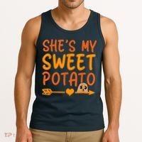 Shes My Sweet Potato I Yam Set Thanksgiving Couples Matching Tank Top thumb 3