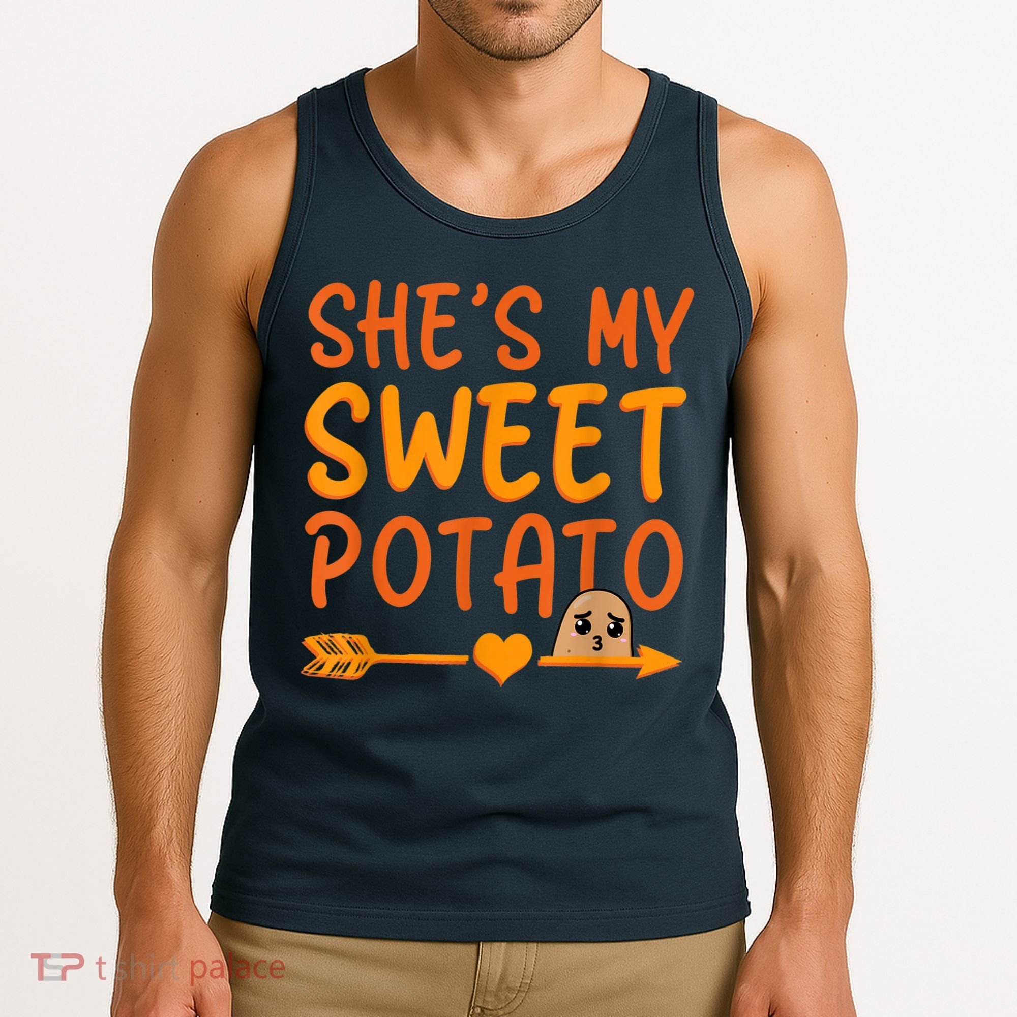 Shes My Sweet Potato I Yam Set Thanksgiving Couples Matching Tank Top