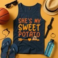 Shes My Sweet Potato I Yam Set Thanksgiving Couples Matching Tank Top thumb 4