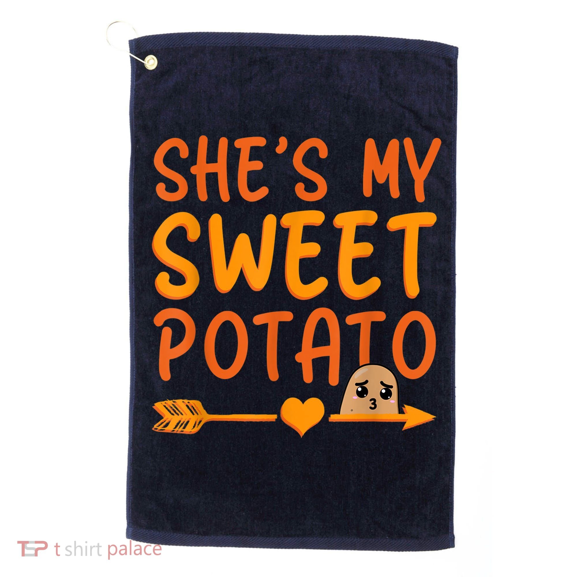 Shes My Sweet Potato I Yam Set Thanksgiving Couples Matching Golf Towel