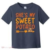 Shes My Sweet Potato I Yam Set Thanksgiving Couples Matching Toddler T-Shirt thumb 0