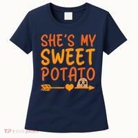 Shes My Sweet Potato I Yam Set Thanksgiving Couples Matching Women's T-Shirt thumb 0