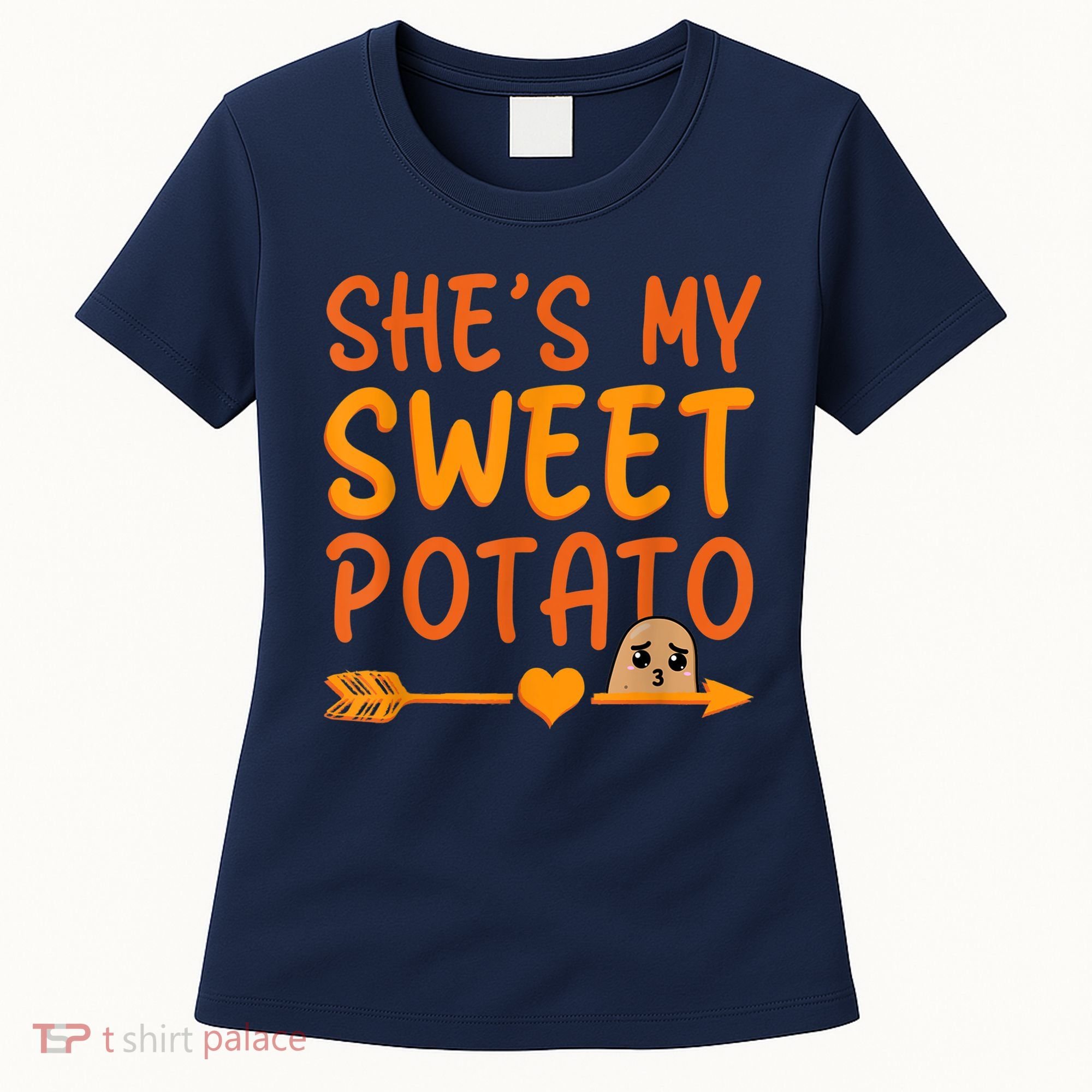 Shes My Sweet Potato I Yam Set Thanksgiving Couples Matching Women's T-Shirt
