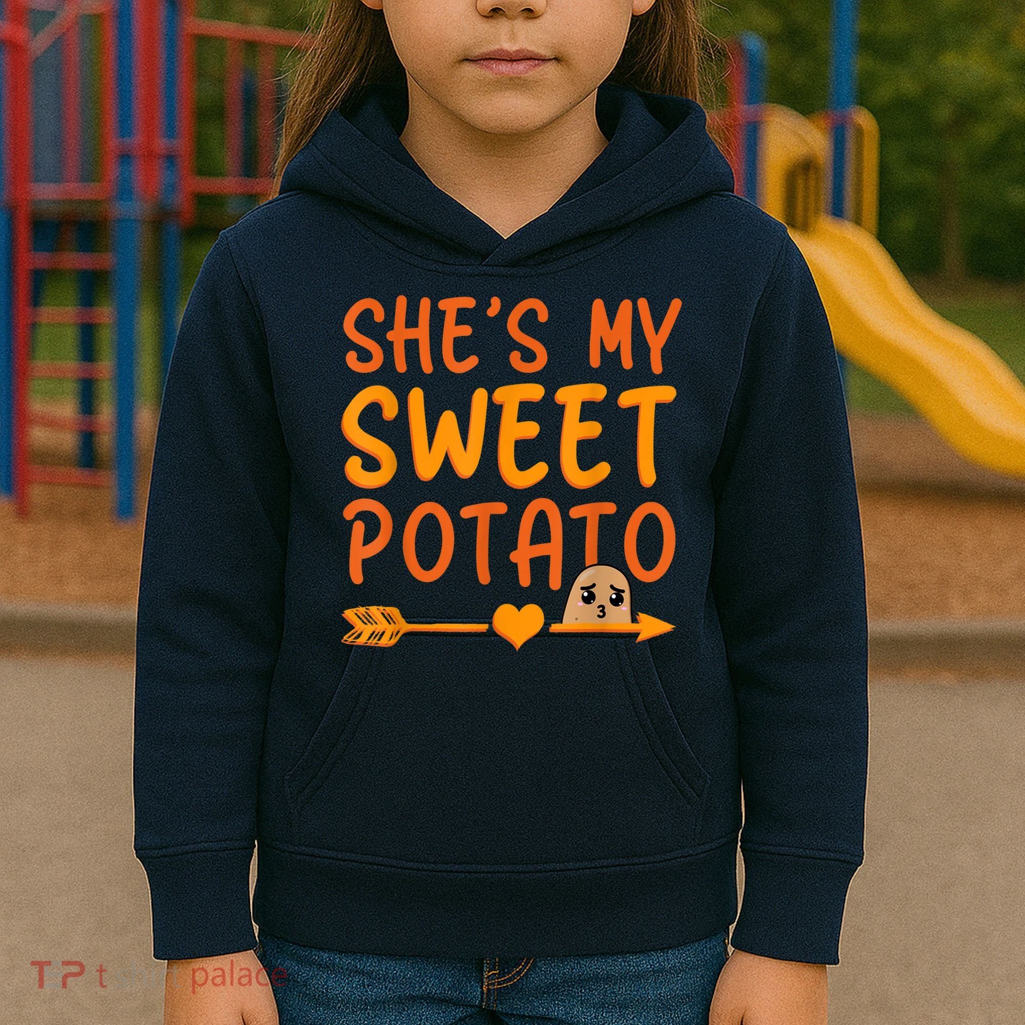 Shes My Sweet Potato I Yam Set Thanksgiving Couples Matching Kids Hoodie