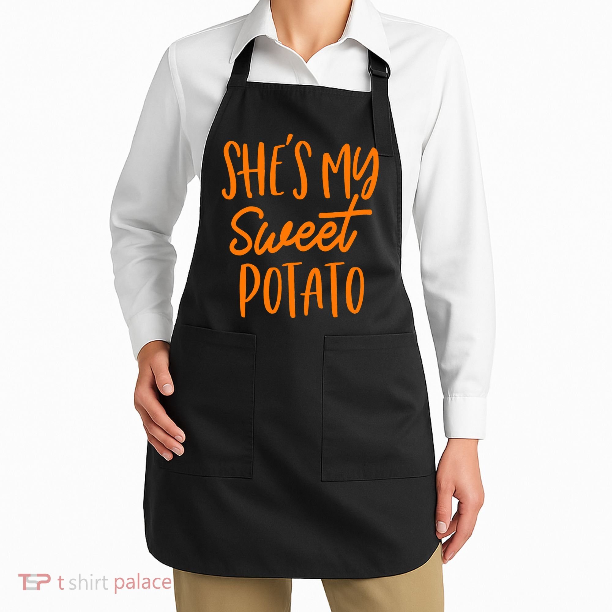 She's My Sweet Potato I Yam Set Couples Thanksgiving Funny Apron