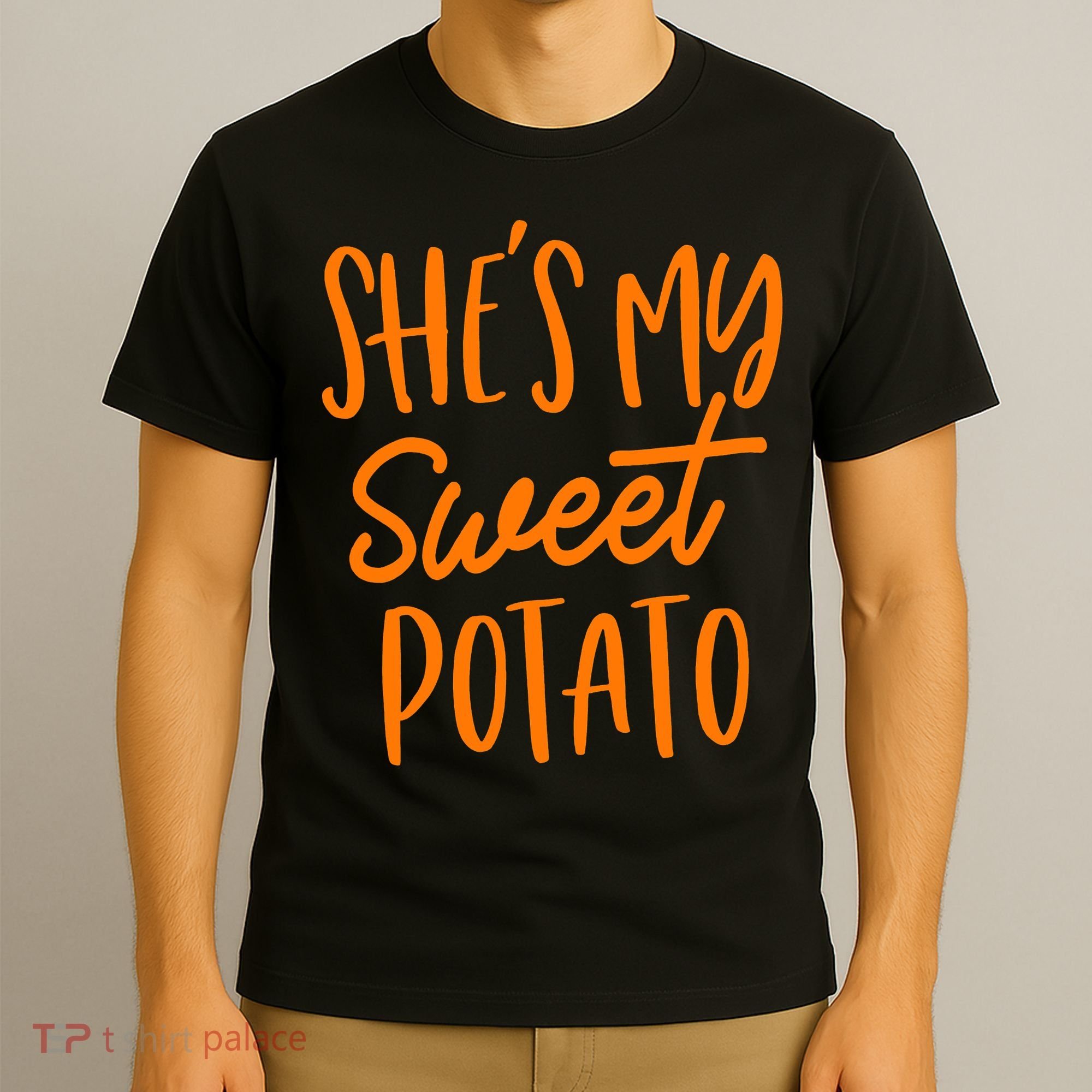 She's My Sweet Potato I Yam Set Couples Thanksgiving Funny T-Shirt
