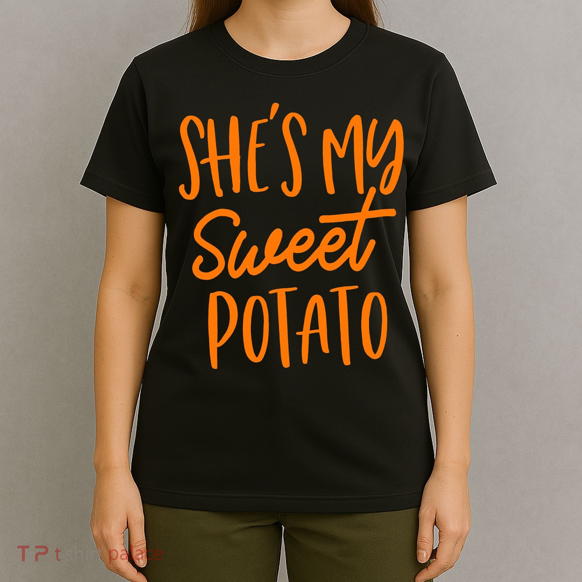 She's My Sweet Potato I Yam Set Couples Thanksgiving Funny T-Shirt