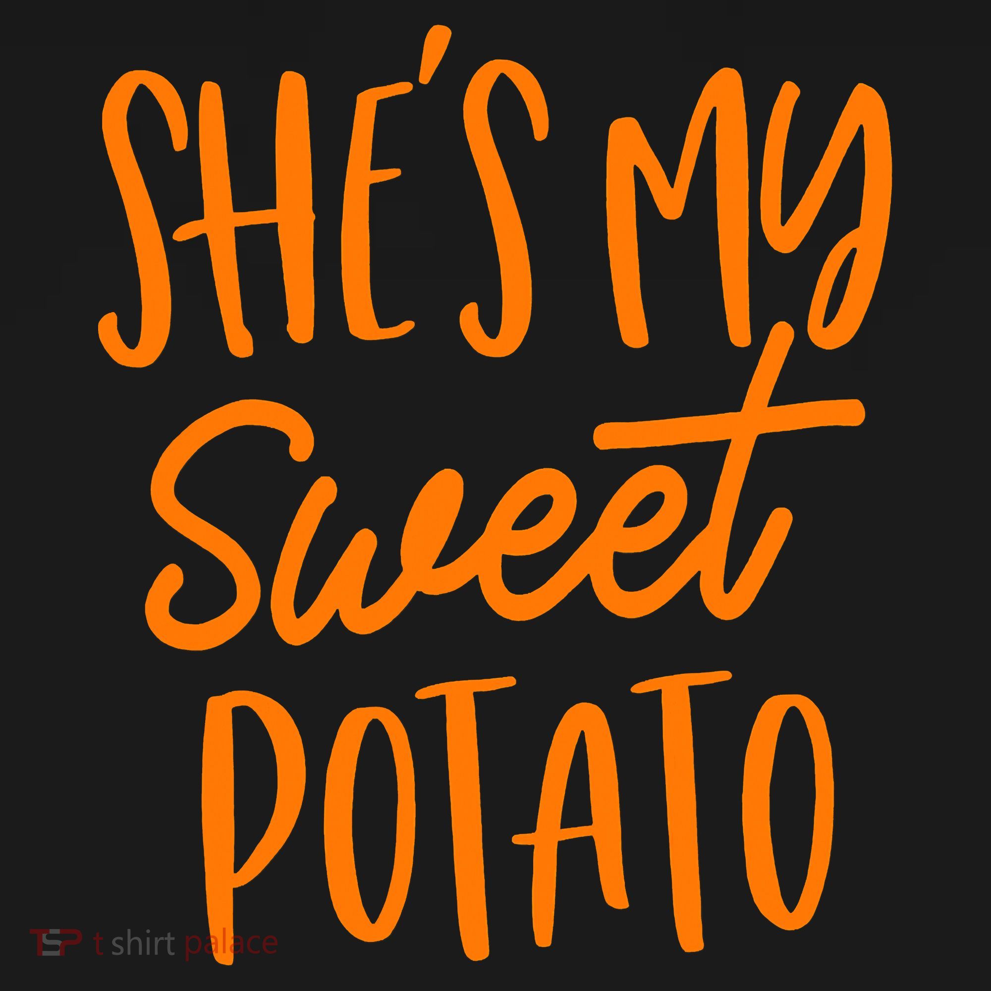 She's My Sweet Potato I Yam Set Couples Thanksgiving Funny Women's Hoodie