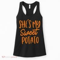 She's My Sweet Potato I Yam Set Couples Thanksgiving Funny Women's Tank Top thumb 0