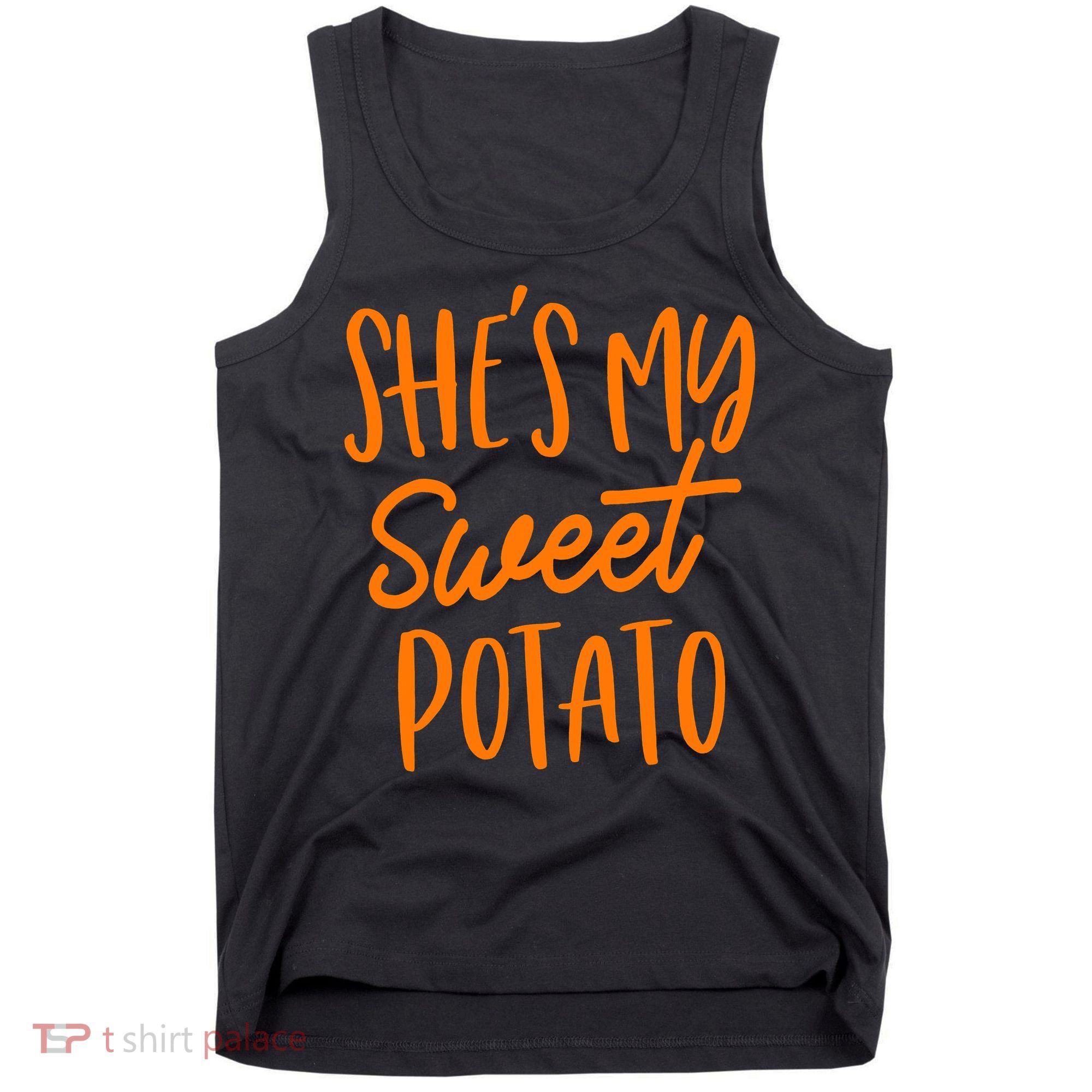 She's My Sweet Potato I Yam Set Couples Thanksgiving Funny Tank Top