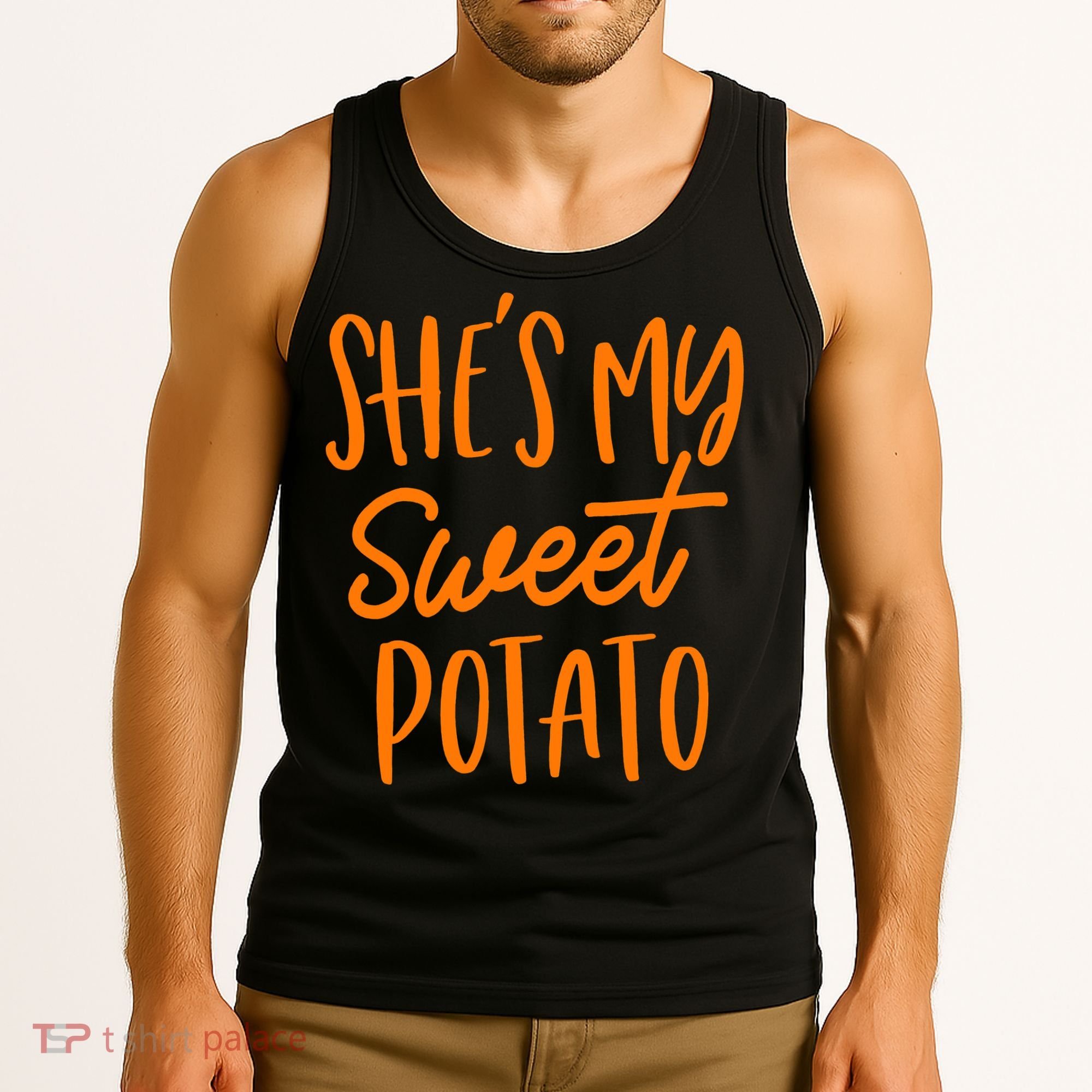 She's My Sweet Potato I Yam Set Couples Thanksgiving Funny Tank Top