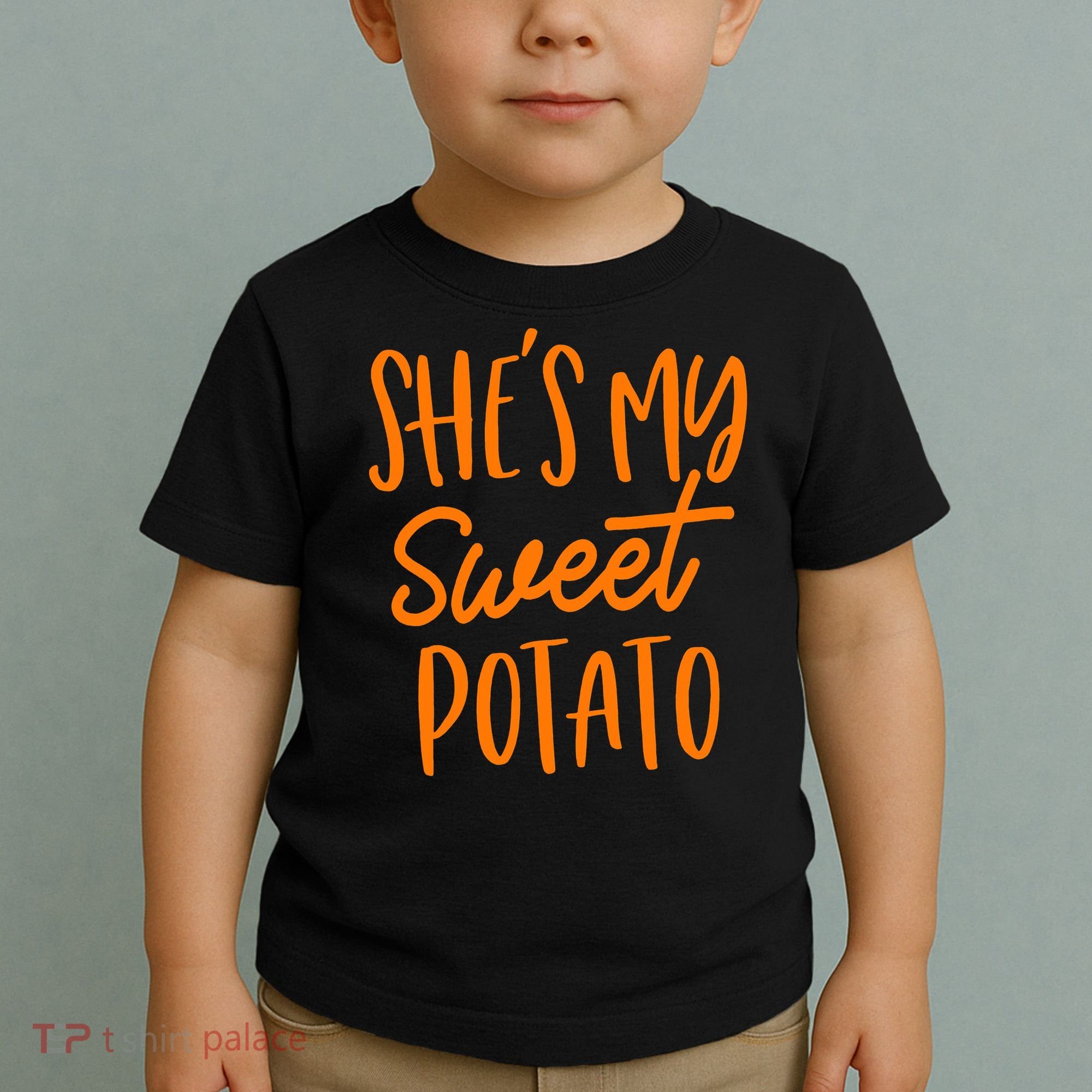 She's My Sweet Potato I Yam Set Couples Thanksgiving Funny Toddler T-Shirt