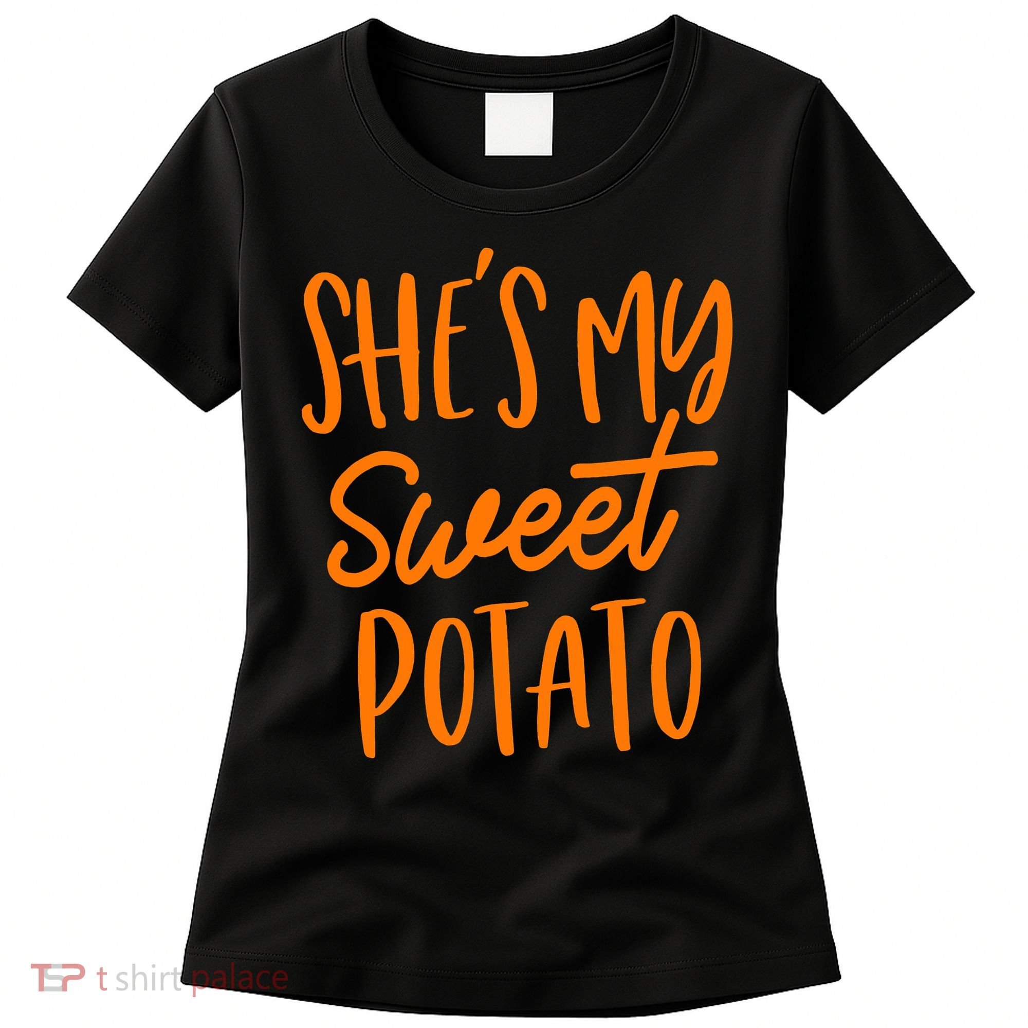 She's My Sweet Potato I Yam Set Couples Thanksgiving Funny Women's T-Shirt