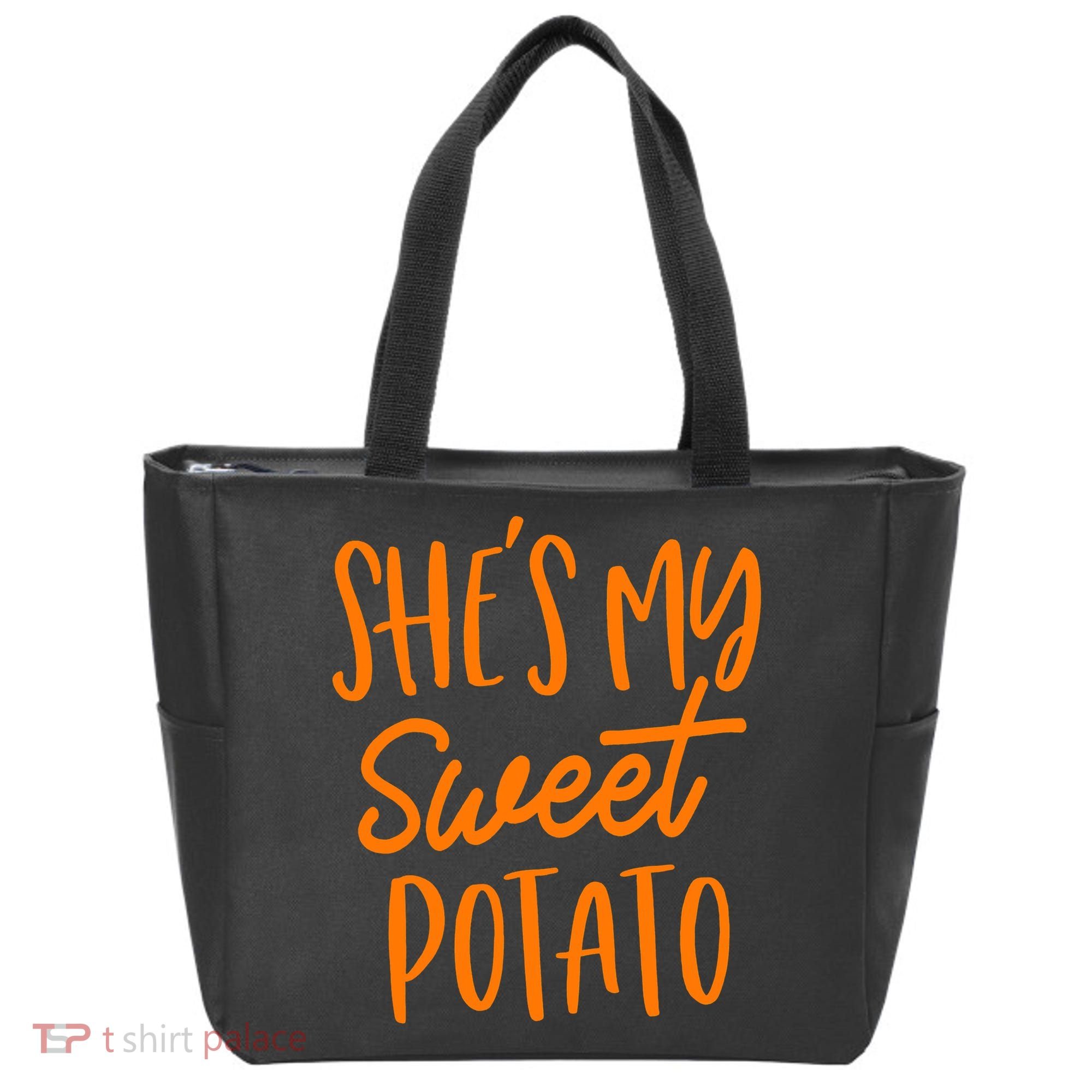 She's My Sweet Potato I Yam Set Couples Thanksgiving Funny Tote Bag