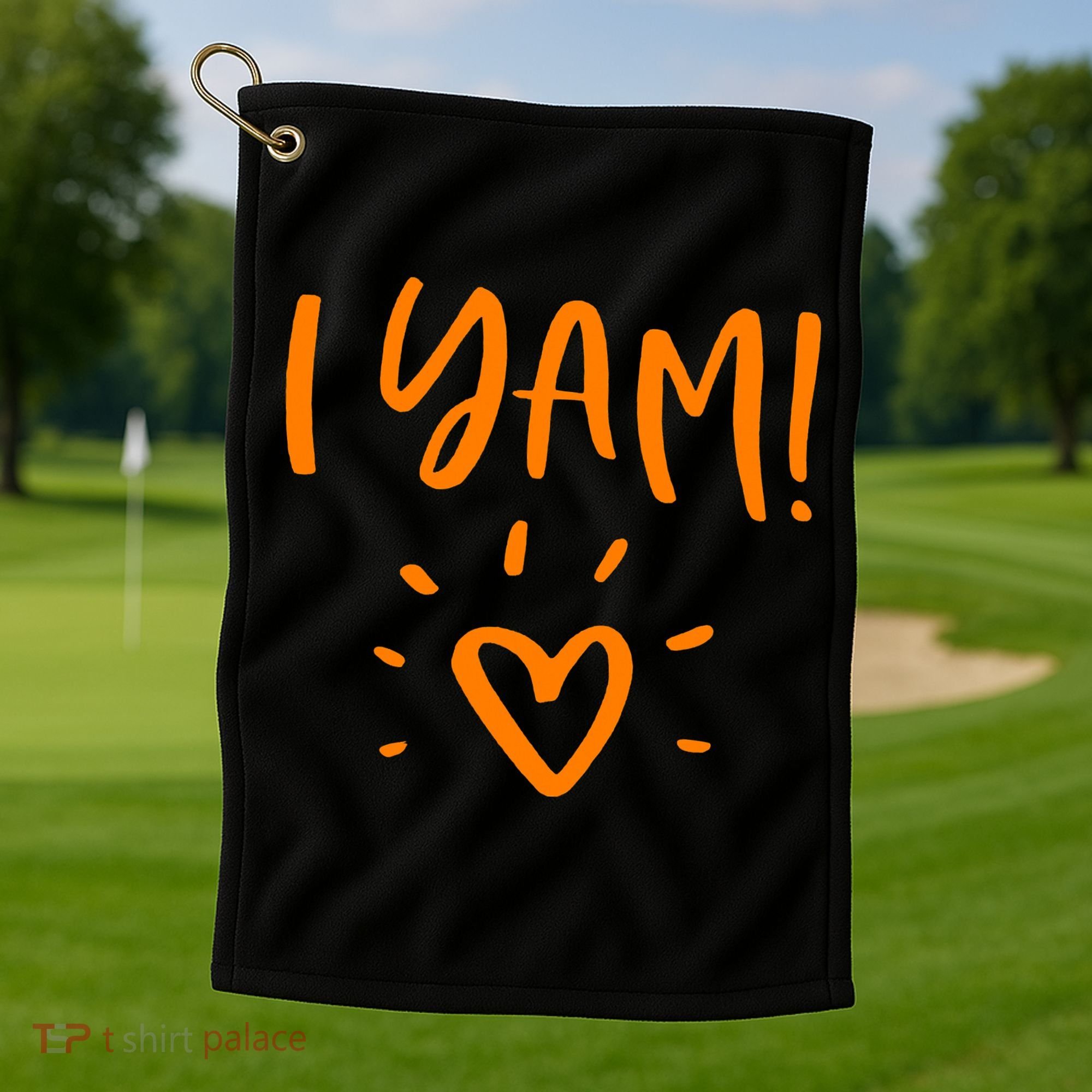 She's My Sweet Potato I Yam Set Couples Thanksgiving Golf Towel